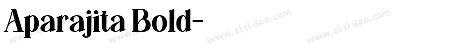 Aparajita Bold字体转换